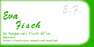 eva fisch business card